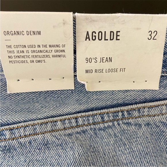 NWT Agolde 90s Relaxed Distressed Jeans in Isolate size 32 - Picture 4 of 4